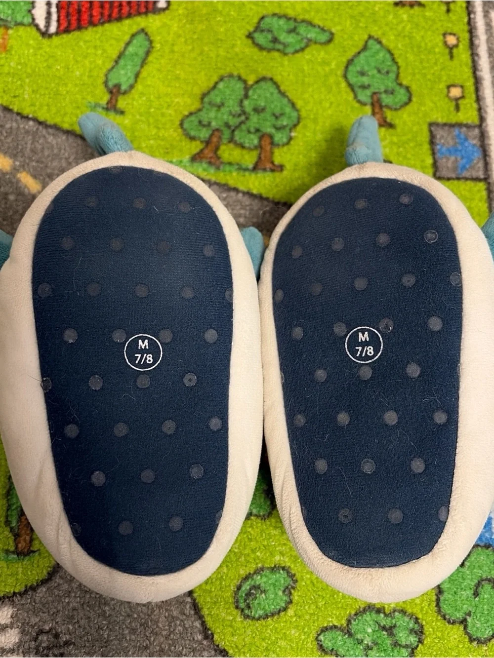 Blue Shark Plush Slippers for Kids